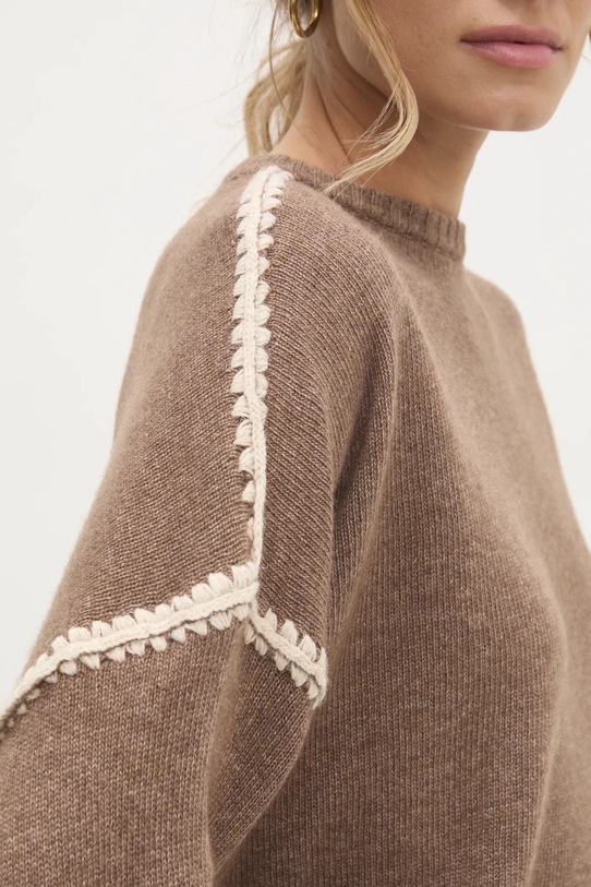 Answear Lab pulover de lana 9325.ILK maro