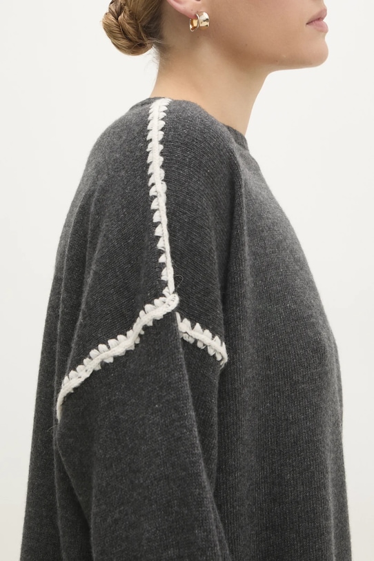 Vlněný svetr Answear.LAB šedá 9325.ILK