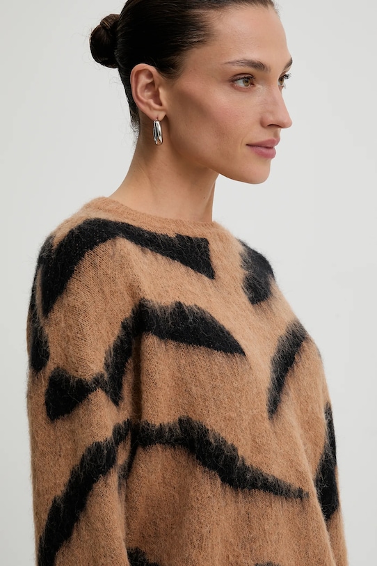 Μάλλινη μπλουζα Answear.LAB καφέ ml209.09.ilk