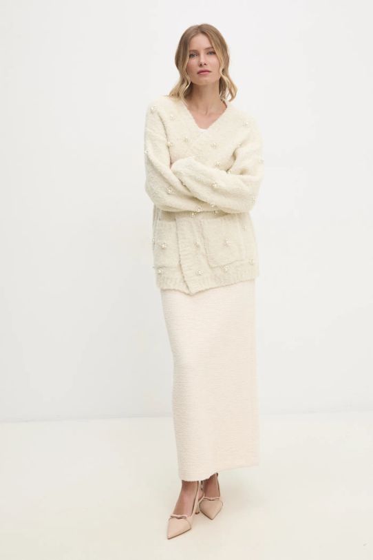 Answear Lab cardigan in lana dh152.ims beige WW25