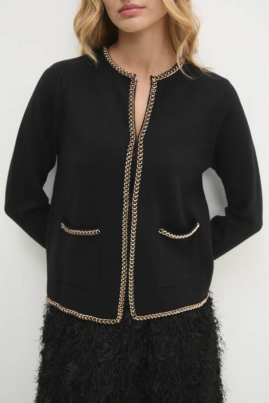 Answear Lab cardigan negru k21162.ILK