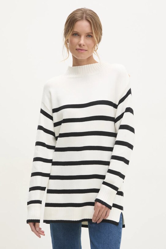 Answear Lab pulover grosime medie alb DT59540.hms