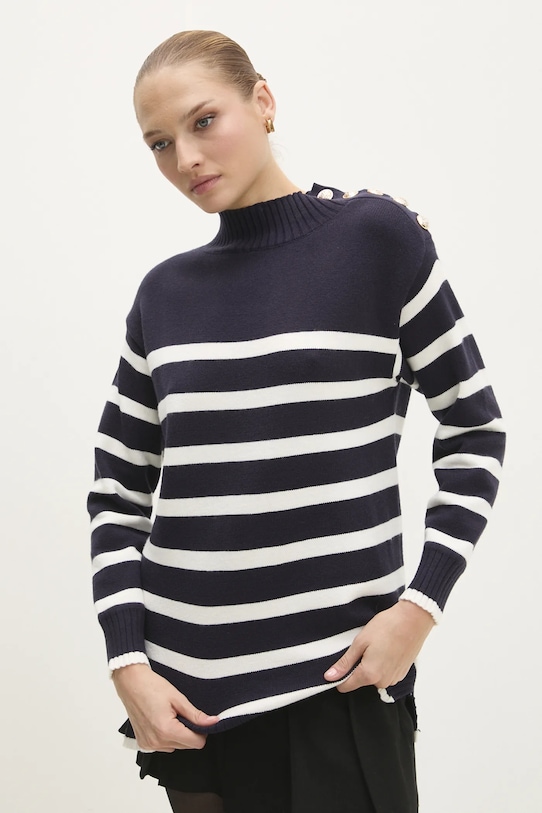 Πουλόβερ Answear.LAB σκούρο μπλε DT59540.hms