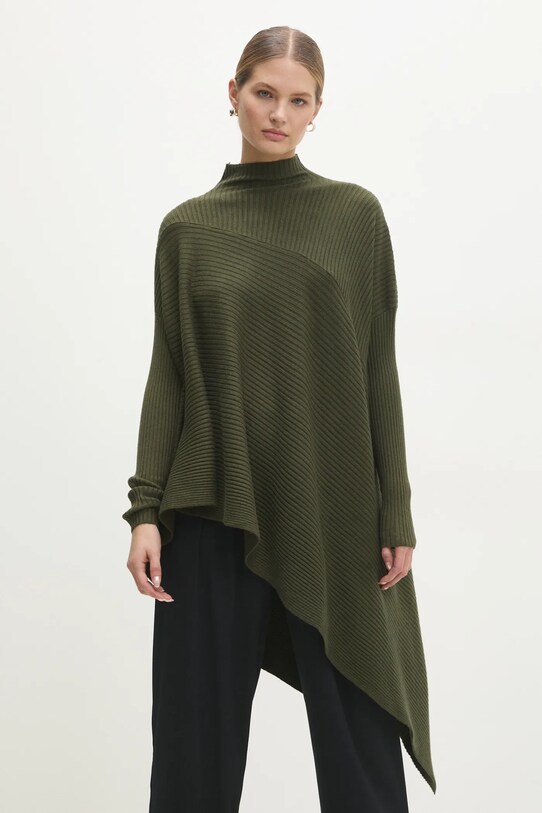 Answear Lab pulover subtiri verde LG815.hms