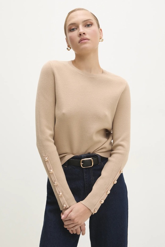 Answear.LAB sweter pozostałe brązowy MG58913.hms