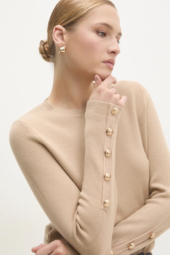 Answear.LAB sweter brązowy MG58913.hms