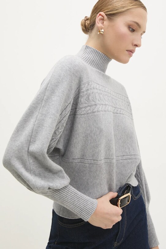 Answear.LAB sweter pozostałe szary MT59690.hms