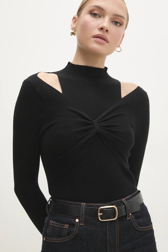 Answear.LAB sweter pozostałe czarny MG60341.hms