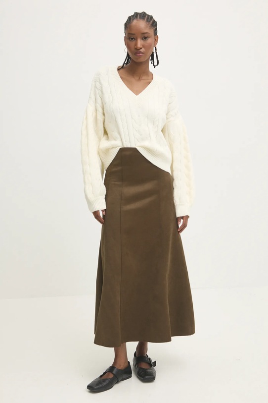 Answear.LAB sweter z wełną lu4410.fos beżowy WW25