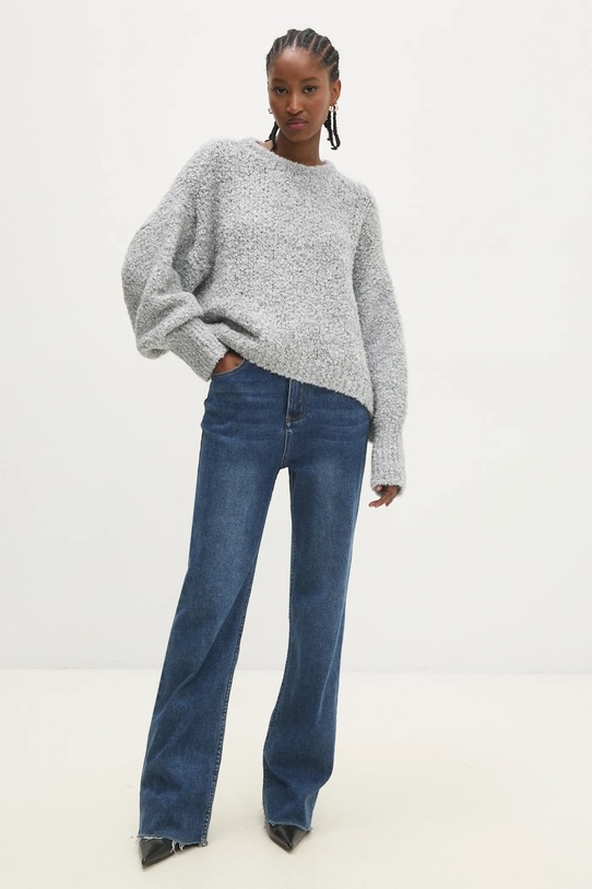 Пуловер с вълна Answear.LAB 24526.fms сив WW25