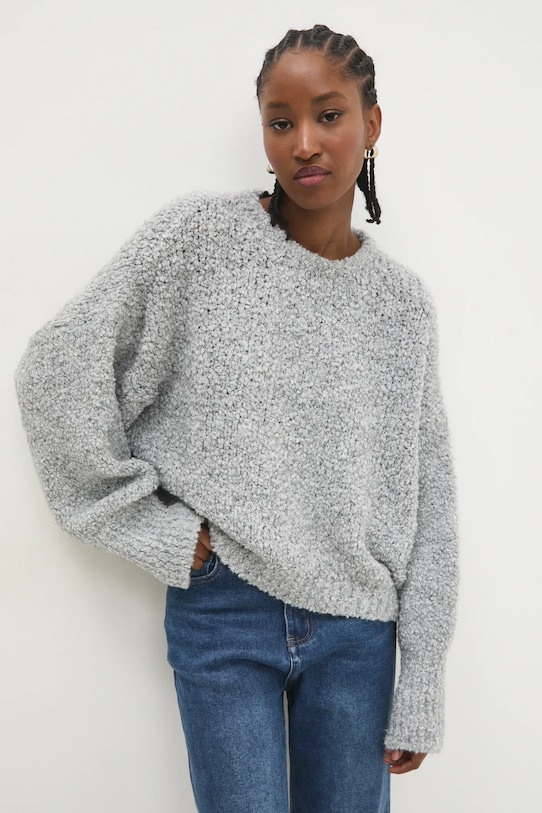 Пуловер с вълна Answear.LAB сив 24526.fms