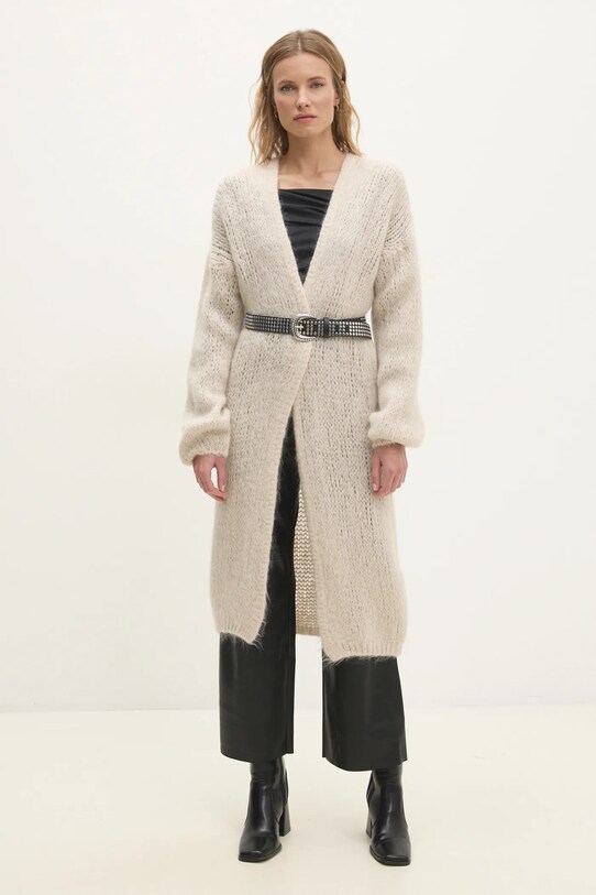 Vlněný svetr Answear.LAB s příměsí vlny béžová 3570.fms