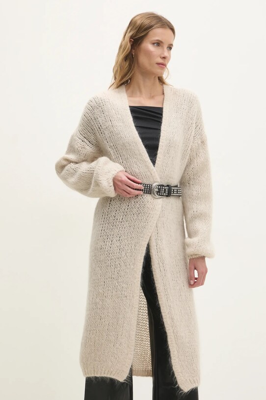 Вовняний кардиган Answear.LAB бежевий 3570.fms