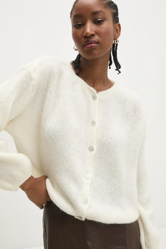 Answear Lab cardigan de lana 8179.fms bej