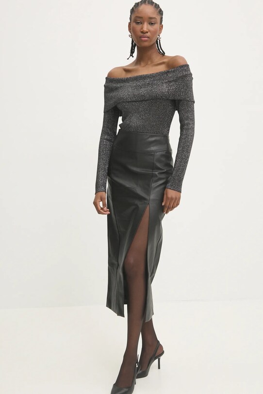Answear Lab pulover Y22012.FLK negru WW25