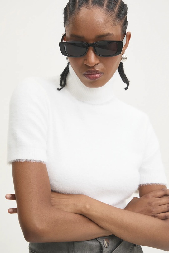 Answear Lab pulover grosime medie alb 11009.FLK