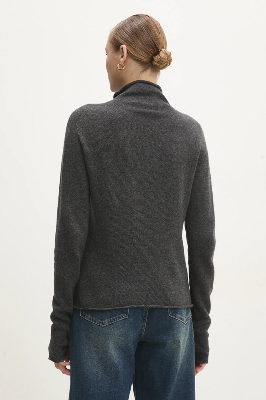 Odzież Answear.LAB sweter wełniany 8763.ILK szary