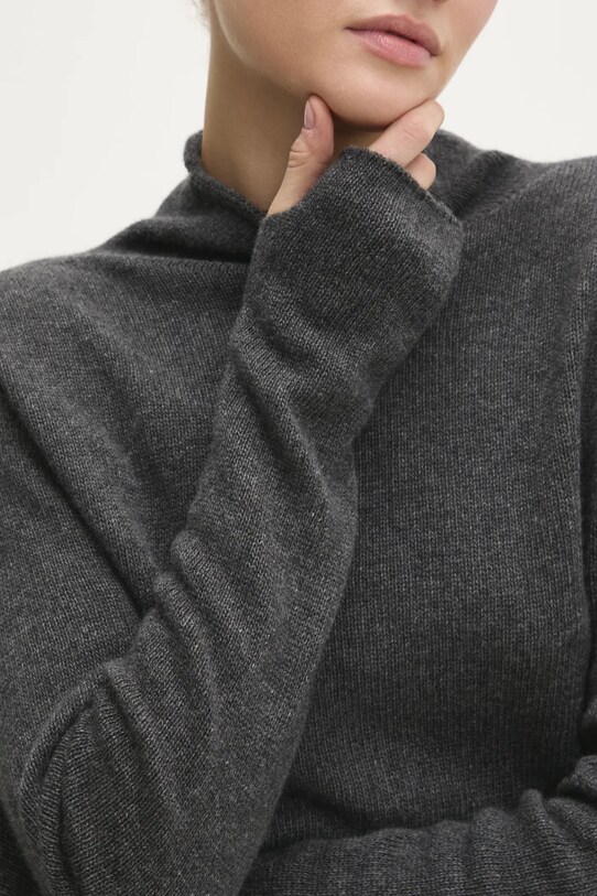 Answear.LAB sweter wełniany 8763.ILK szary