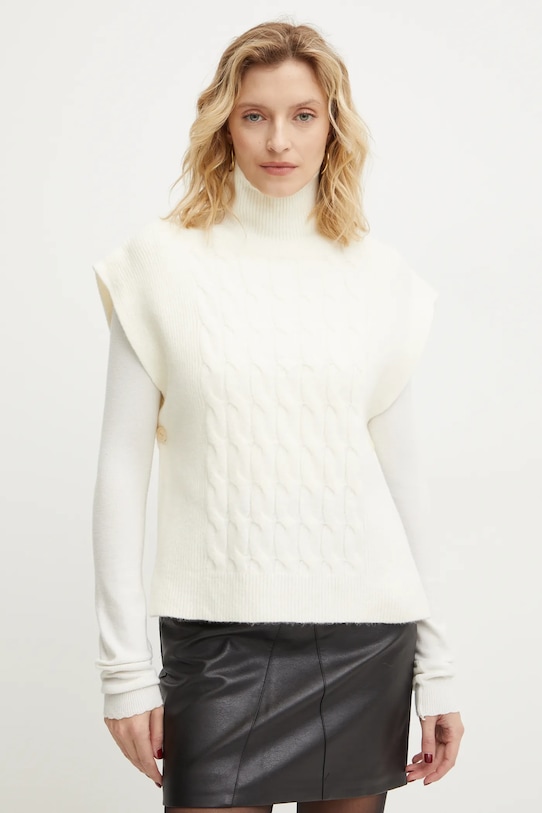 Жилетка з вовною Answear.LAB бежевий YZ3239.HWK