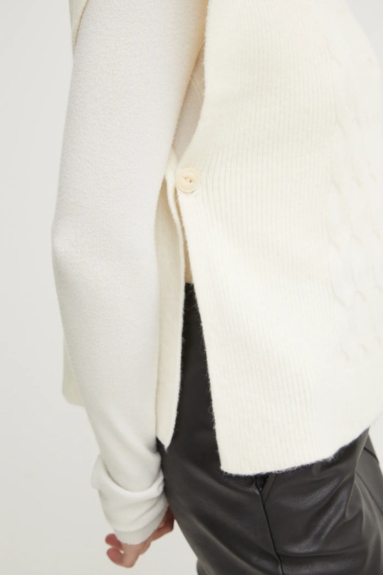 Жилетка з вовною Answear.LAB YZ3239.HWK бежевий