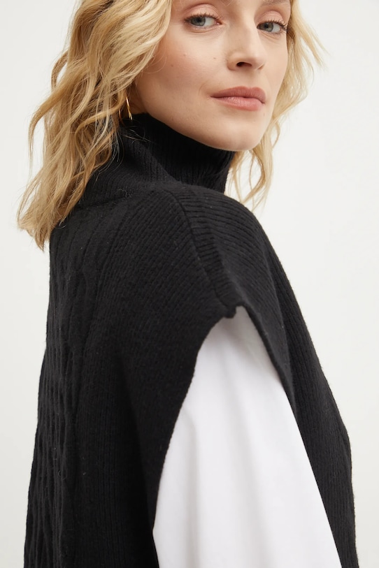 Answear Lab vesta cu lana YZ3239.HWK negru