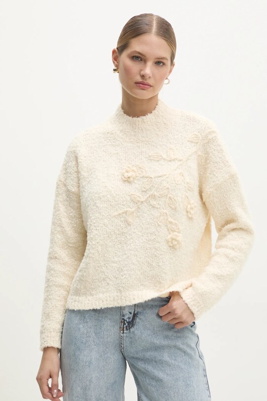 Answear Lab pulover pl2451.fos bej WW25