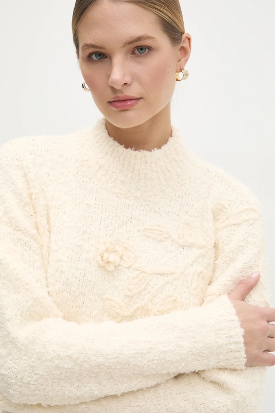 Answear Lab pulover groase bej pl2451.fos