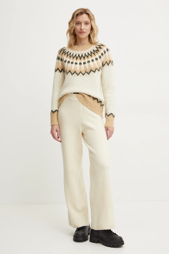 Answear Lab pulover din amestec de lana iy24752.fos bej WW25