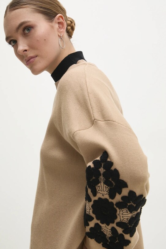 Светр Answear.LAB аплікація коричневий A22696.hos