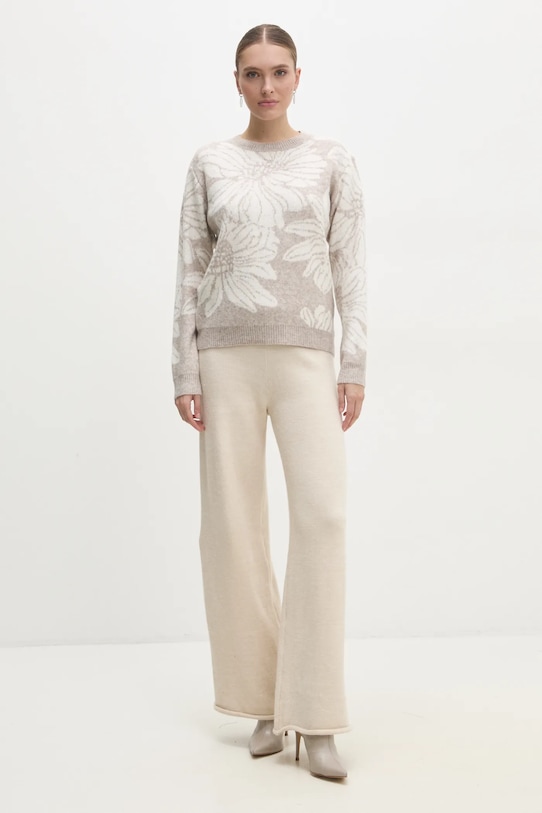 Μάλλινη μπλουζα Answear.LAB KP227.hms μπεζ WW25