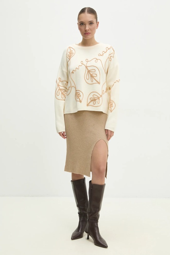 Pulover Answear.LAB 7041.hos bež WW25