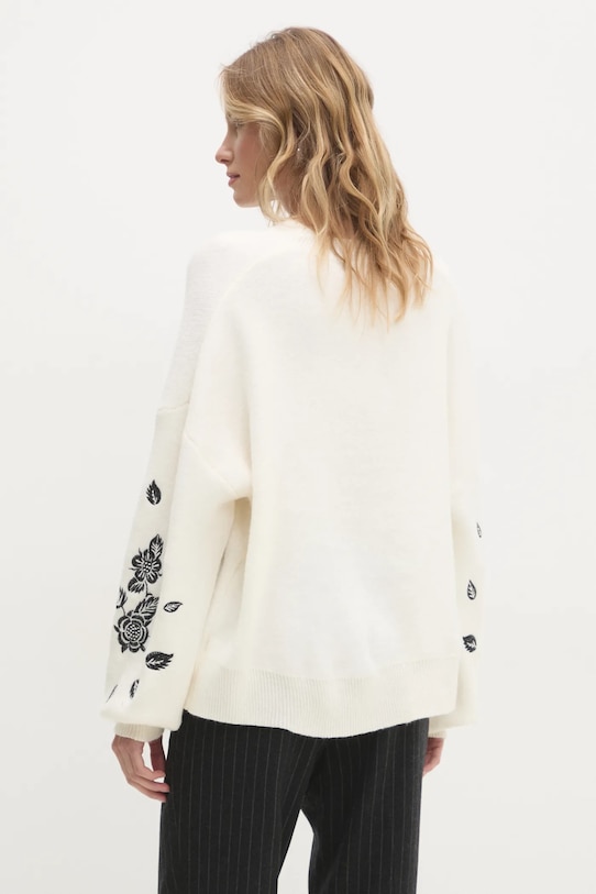 Îmbrăcăminte Answear Lab pulover de lana 24010.hms alb