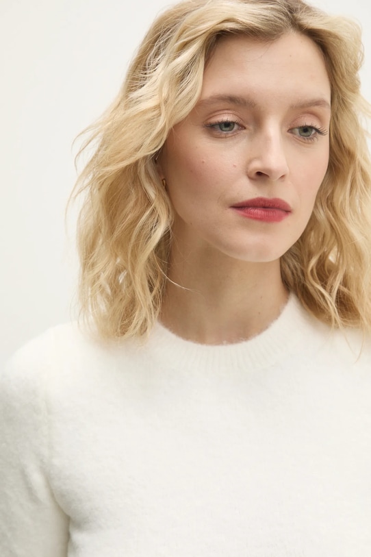 Answear Lab pulover din amestec de lana alb 10651..tlk