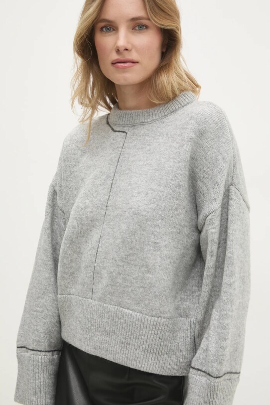 Answear.LAB sweter pozostałe szary 4420.tms