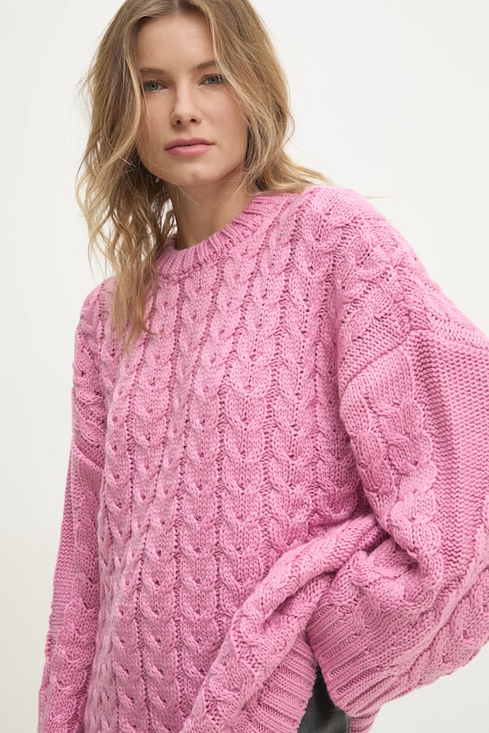 Sveter Answear.LAB okrúhly ružová 3667.tms