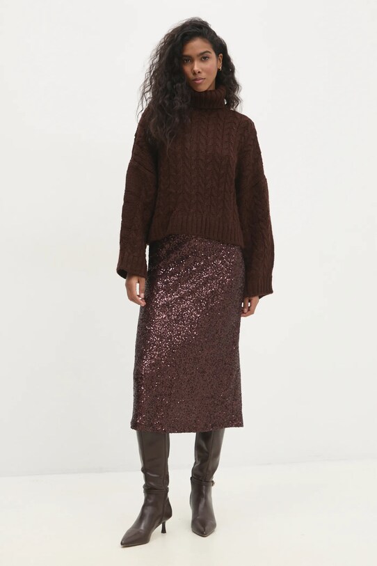 Answear.LAB maglione 3598.tms marrone WW25