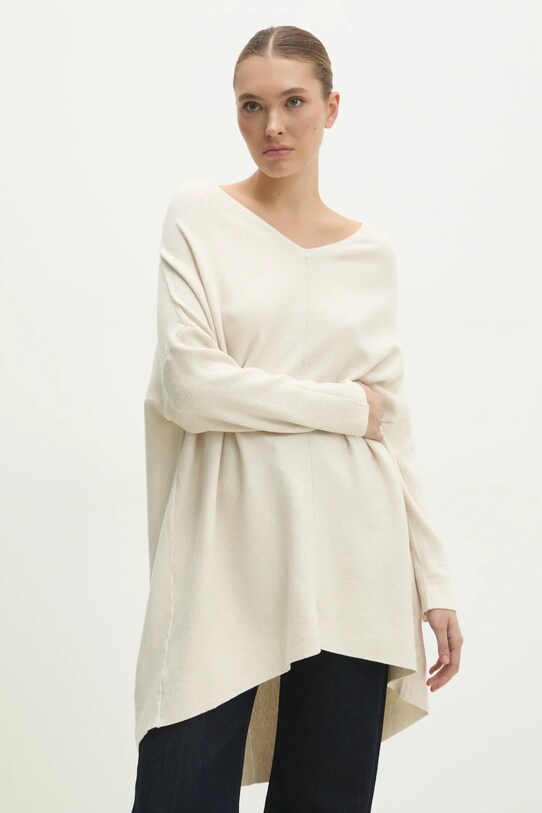 Answear Lab pulover grosime medie bej W01028.HKK