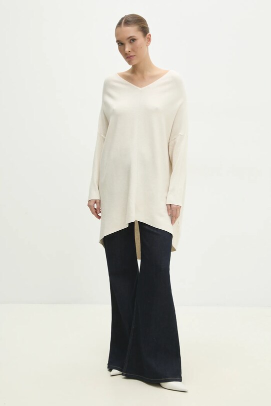 Answear Lab pulover W01028.HKK bej WW25