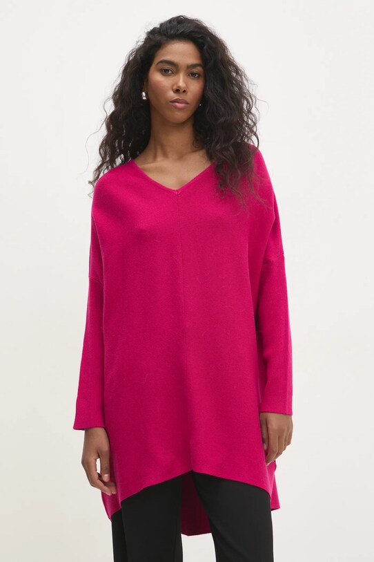 Answear Lab pulover grosime medie roz W01028.HKK