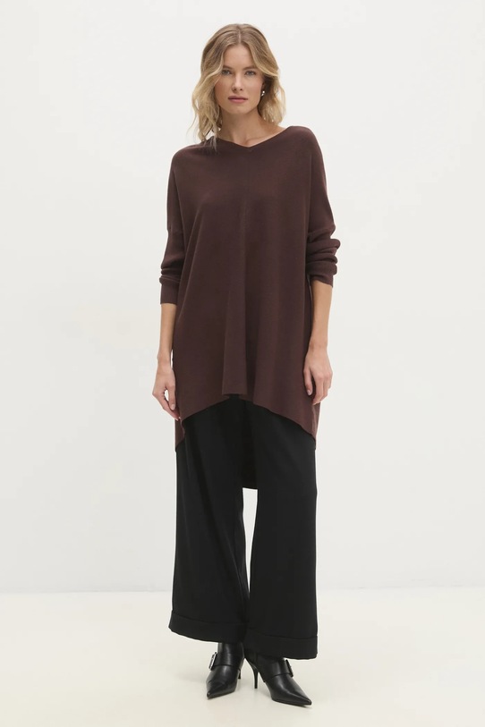 Answear.LAB sweter pozostałe brązowy W01028.HKK