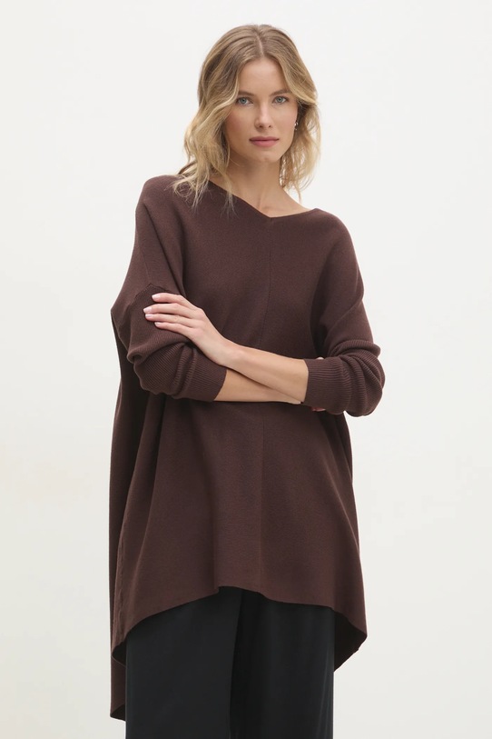 Answear.LAB sweter W01028.HKK brązowy WW25