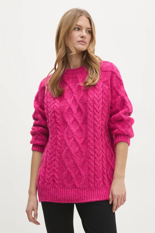Answear Lab sweter pozostałe różowy 30060.tos