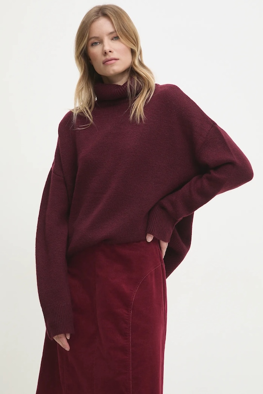 Svetr Answear.LAB rolák burgundské 1996.tos