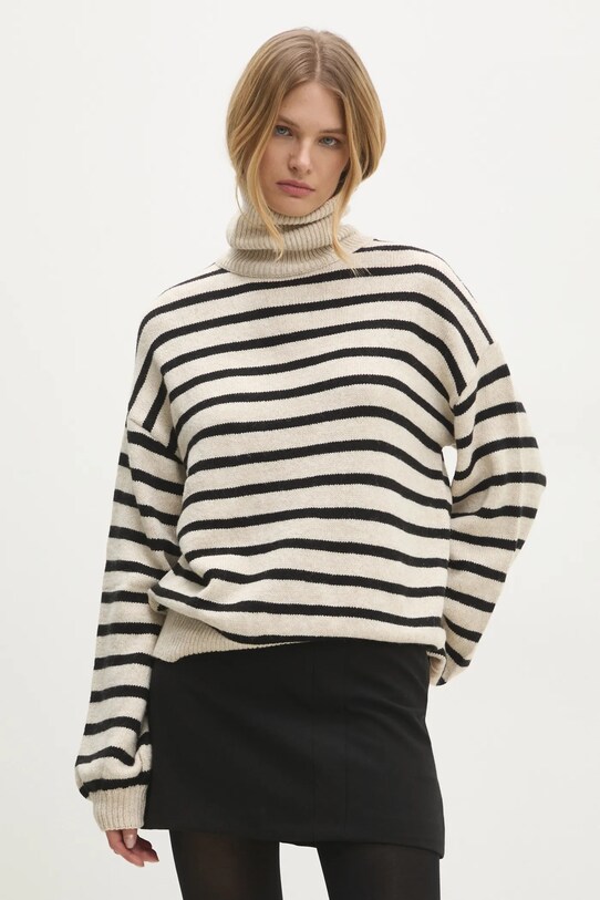 Пуловер Answear.LAB поло бежов 4693.tos