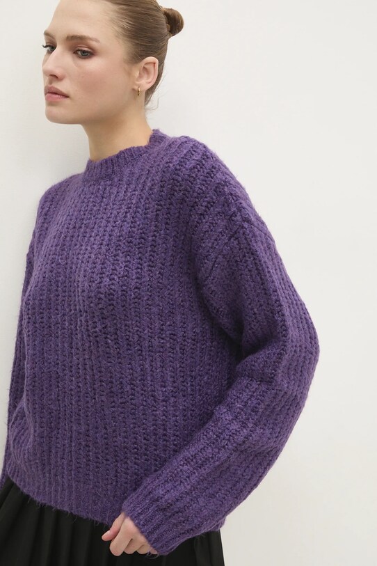 Answear Lab sweter fioletowy 4701.tos