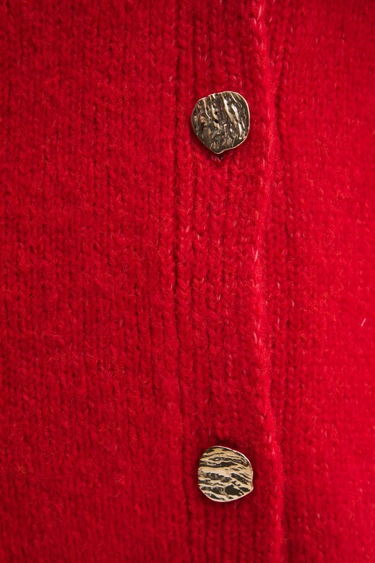 Answear.LAB kardigan z wełną sng.69.tos czerwony