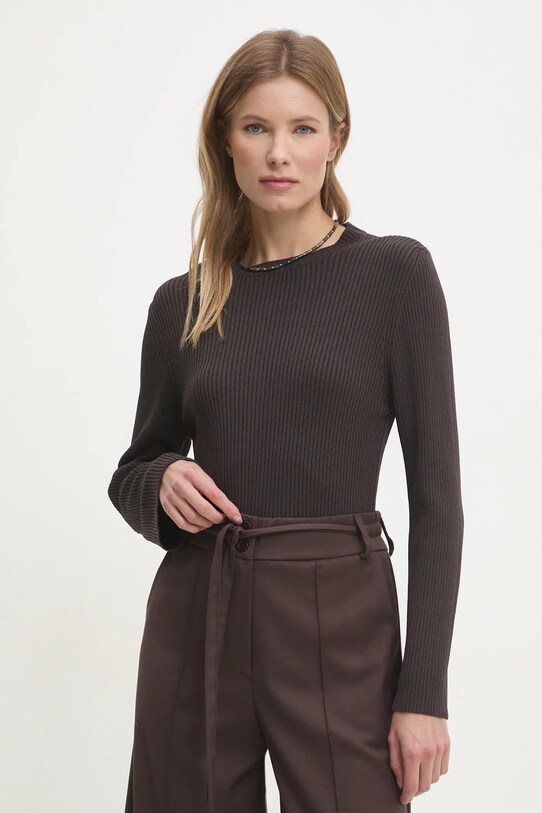 Answear Lab maglione a maglia fine marrone 9044.ilk