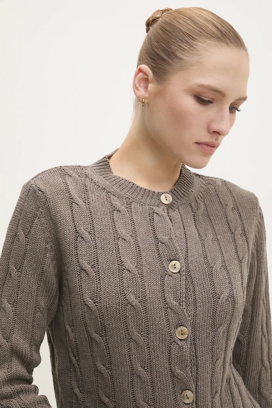 Kardigán Answear.LAB hnedá 8891.ILK