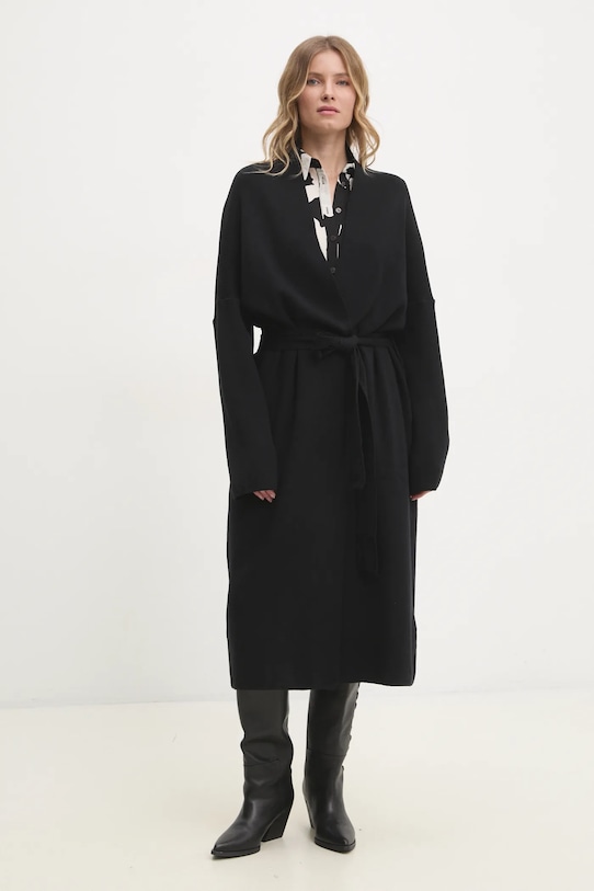 Kardigán Answear.LAB 9378.ilk čierna WW25