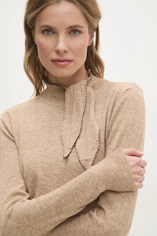 Answear Lab maglione a lupetto beige 3471.ilk